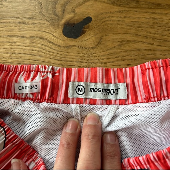 Mosmann Striped Swim Shorts with Flip Flop and Cassette Print - Picture 4 of 8